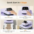 thumbnail image 5 of HTVRONT Automatic Heat Press 2 + HTVRONT Automat Heat Press Accessories Kit, Heat Press Machine with Adjustable Pressure & Higher Heating Height, Heats Up Fast and Evenly, 5 of 10