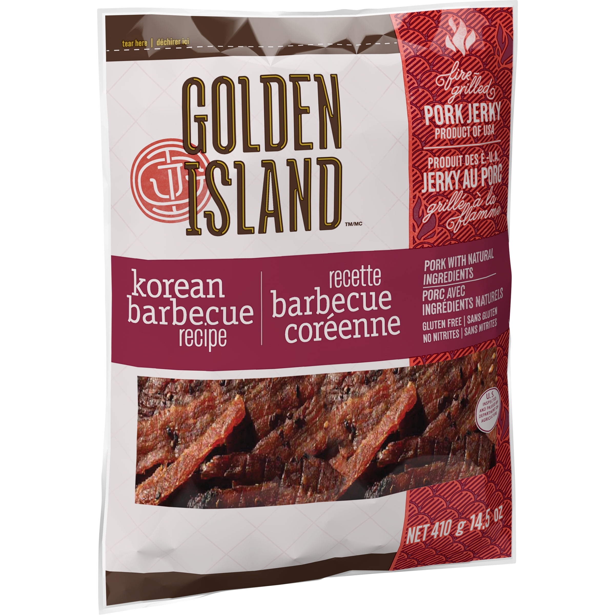 Golden Island™ Korean Barbecue Recipe FireGrilled Pork Jerky 14.5 oz