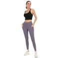 thumbnail image 3 of Women's Active Stretch Leggings with Pockets Mid Rise Yoga Pants, 3 of 6
