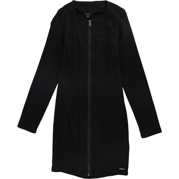 GUESS Womens Corset Bodycon Dress, Black, Small