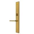 thumbnail image 1 of Multi Point Lock Trim Set – Brass 18″x2.5″ Milano | Satin Brass , Black Matte & Satin Nickel Finish | Active Keyed & Dummy | LH & RH Handed, 1 of 7