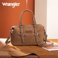 thumbnail image 3 of Wrangler Suede Doctor Bag Top Handle Purse Satchel Handbags Suede Crossbody Barrel Handbags for Women, Khaki, 3 of 7