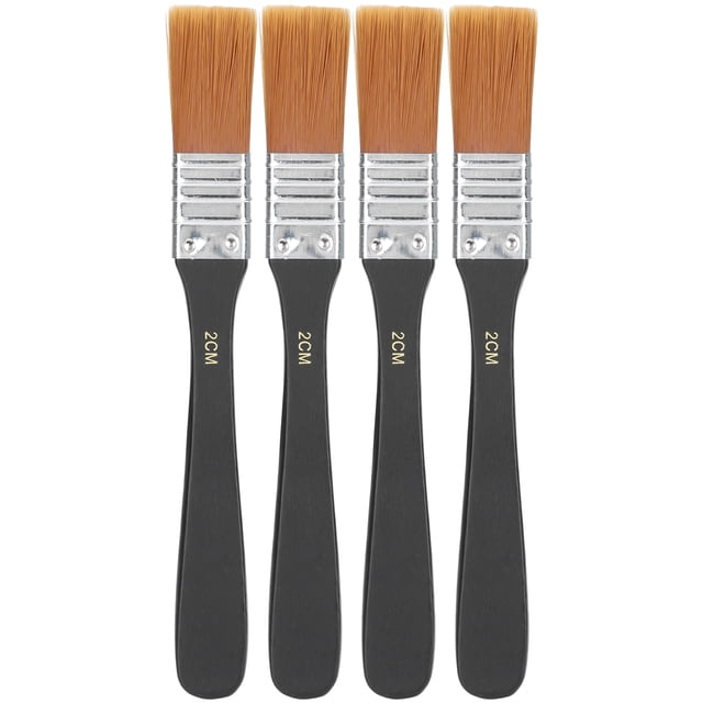 Uds pincel de pintura 0,8 pulgadas pelo de nailon herramientas profesionales de artista para pintura al óleo acrílica Gouache