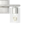 thumbnail image 4 of Hunter - Kerrison 3-light Brushed Nickel, Medium Size Vanity Light, Dimmable, for Bedrooms, Dining, Living Rooms - 48029, 4 of 7