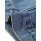 thumbnail image 5 of INSPIRE CHIC Chaqueta tipo chaleco de mezclilla lavada sin mangas con cierre asimétrico y solapa con muescas para mujer Azul XS, 5 of 5