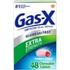 Gas-X Extra Strength Chewable Gas Relief Tablets with Simethicone 125 mg, Cherry - 48 Count