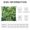thumbnail image 5 of Leisuo Spring Farmhouse Pillow Cover Pillow Case Watercolor Light Green Four Leaf Lucky Clover Shamrock Pillowcase St Patrick’s Day Home Decor Cushion Case for Couch Sofa Chair, 5 of 5