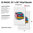 thumbnail image 2 of Smoothies (2-PACK) 24" x 36" Vinyl Decals | Sign Insert Peel & Stick Decals Stickers Window Signs, 2 of 2