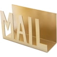 thumbnail image 7 of MyGift Modern Gold Tone Metal Desktop Mail Organizer, Office, 7 of 7