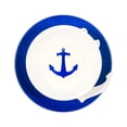 thumbnail image 4 of Juego de vajilla Camco de melamina, 12 piezas, azul y blanco náutico, 4 of 8