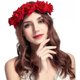 thumbnail image 1 of Diadema con forma de corona de flores con forma de expositor navideño para mujer, 1 of 5