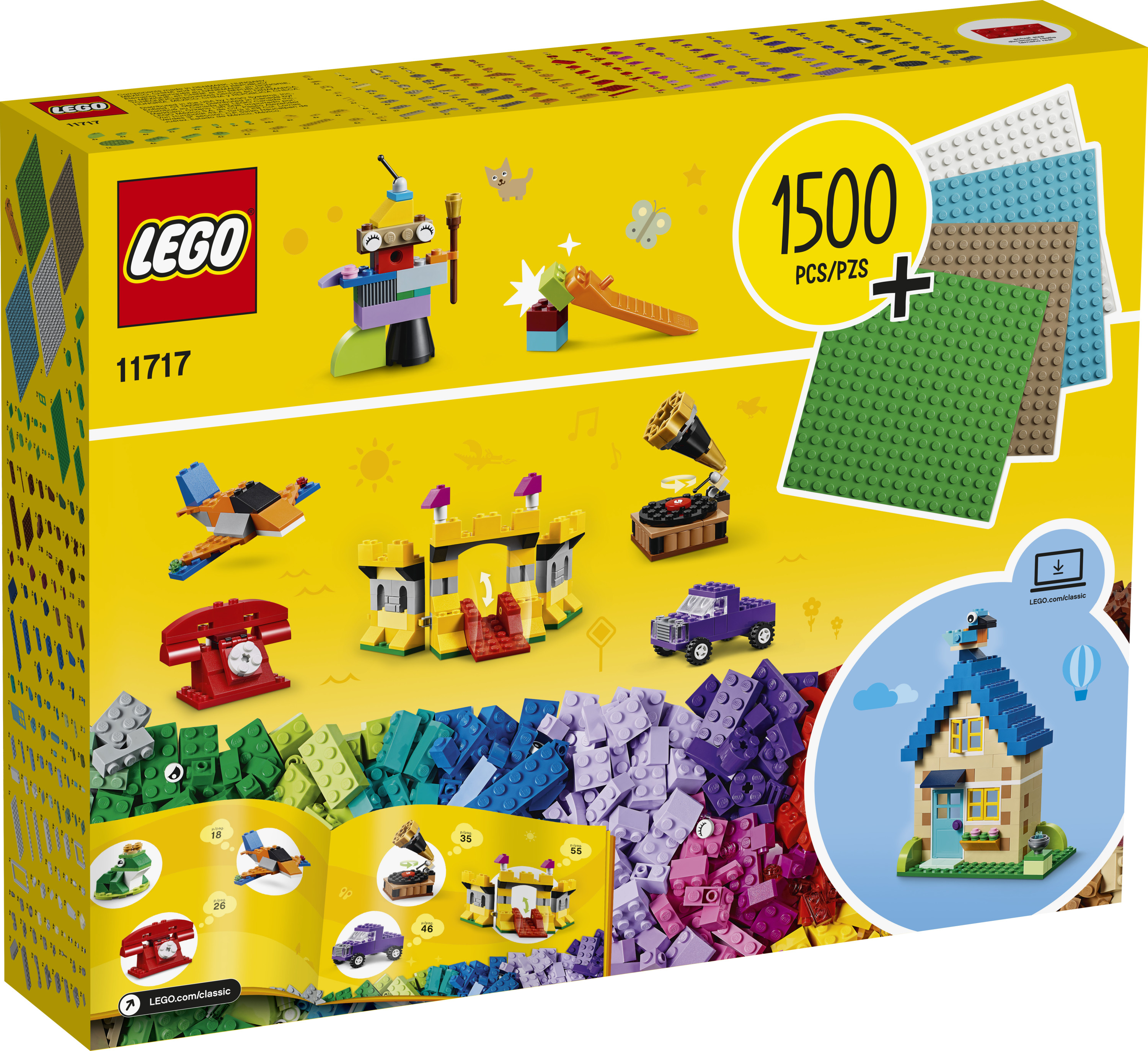 lego classic bricks 1500 pieces