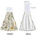 thumbnail image 4 of 2pcs Hanging Kitchen Towels Vintage Flowers Chamomile Hand Bath Towels Dish Towels Soft Coral Velvet Tie Towel with Loop for Bathroom Washcloth Farmhouse, 18x14 Inch Washcloth Gift, 4 of 7