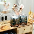 thumbnail image 3 of Yayeee 4 Pack Qtip Holder Bathroom Cotton Swab Canister with Lid Clear Dispenser Set, Wooden Boat, 3 of 6