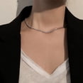thumbnail image 4 of Collar de estrella de moda con cadena de clavícula y temperamento brillante y simple con diseño de nicho de estilo coreano, 4 of 6