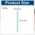 thumbnail image 2 of Uxcell Slim Metal Ballpoint Pen, 12Pcs Black Ink 1mm Medium Point Pen Metallic Retractable Lightweight Smooth Writing Pens for Business Office Wedding Guest Book, Blue, 2 of 7