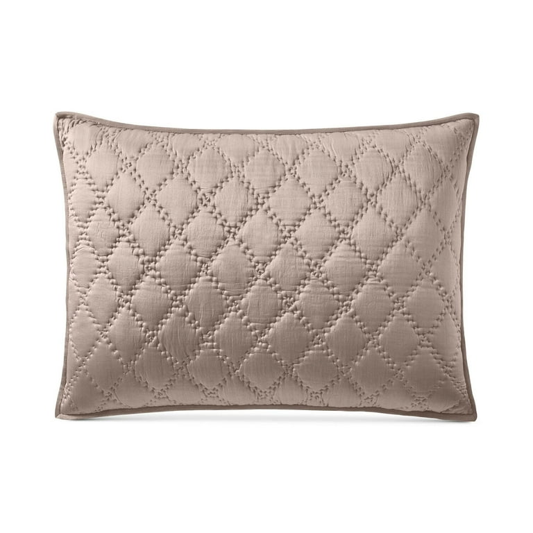 Hotel Collection Silk Blend Diamond Hand Quilted Pillow Sham