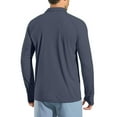 thumbnail image 5 of Resicozy Mens Fashion Polo Shirts Classic Long Sleeve Quick Dry Basic Button Tees Stylish Tops Golf Shirts Dark Blue 2XL, 5 of 7