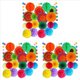 thumbnail image 1 of 60 Piezas Decoraciones de Fiesta Colorida Fiesta Ventiladores de Papel Bola de Flores de Papel Conjunto de Bolas de de Abeja para Bodas CumpleañOs Eventos Festival Suministros, 1 of 9