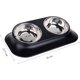 thumbnail image 2 of 1 Uds. Cuenco doble de 420ML para gatos y perros, cuenco para perros y gatos de acero inoxidable antideslizante con inclinación de 15 °, comederos y bebederos para gatos y perros Sailing Electrónica, 2 of 5