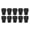 Black, variant on 10 Pack Crutch Tips 19mm Walking Cane End Cap Foot Bottom Rubber Pads Feet Cover Thickened Heavy Duty Metal Inside Non-Slip Replacement For All Terrain Walker Stick Canes Crutches