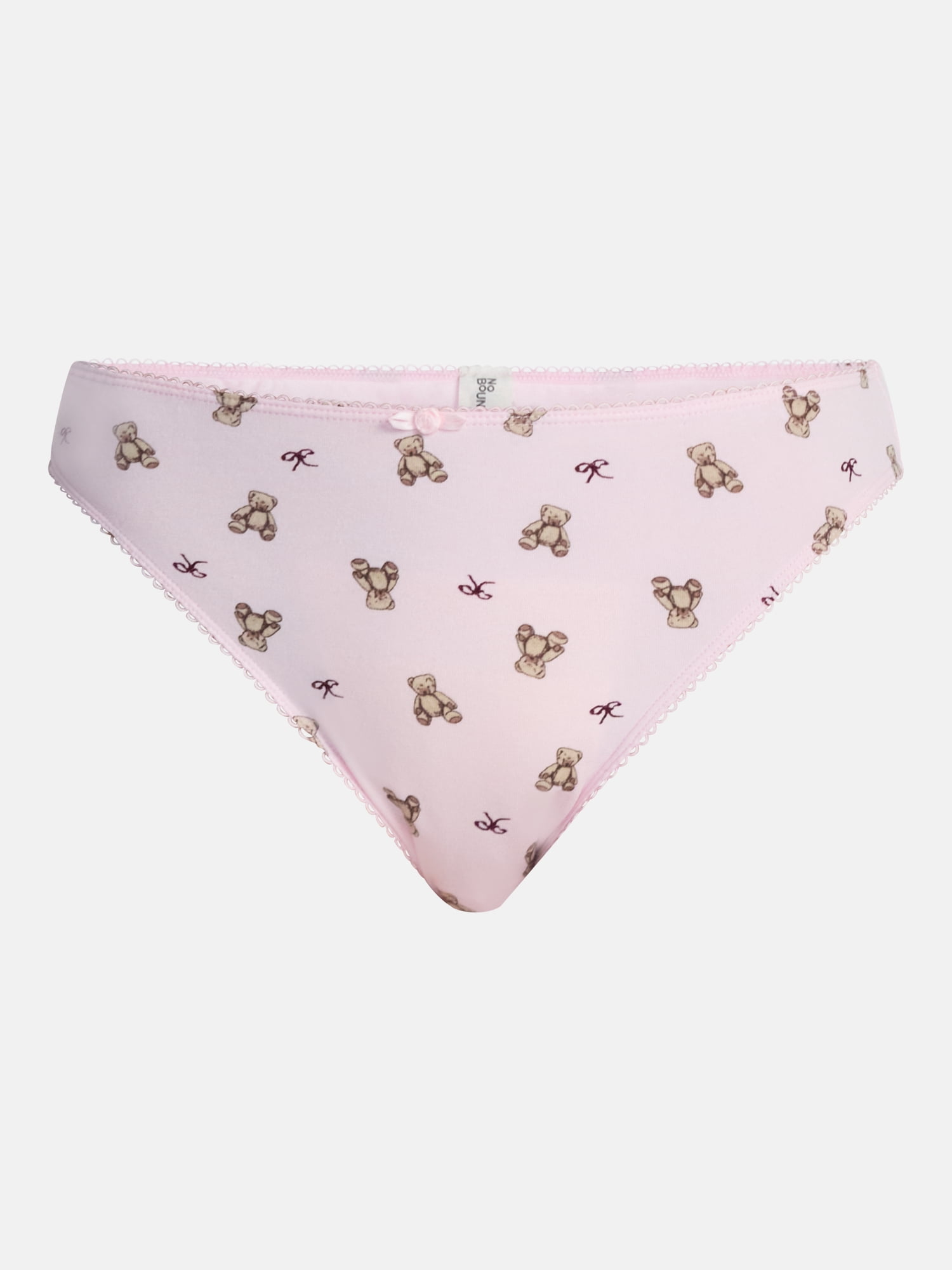 No Boundaries Women's Cotton & Pointelle Cheeky Panties, 3-Pack, Sizes XS-XXXL