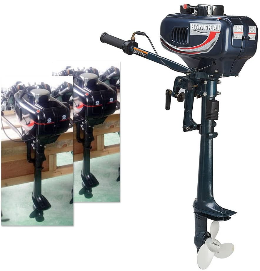 Hangkai Water Cooled 2Stroke 3.5HP Boat Engine Outboard Boat Motor 2500W USA 