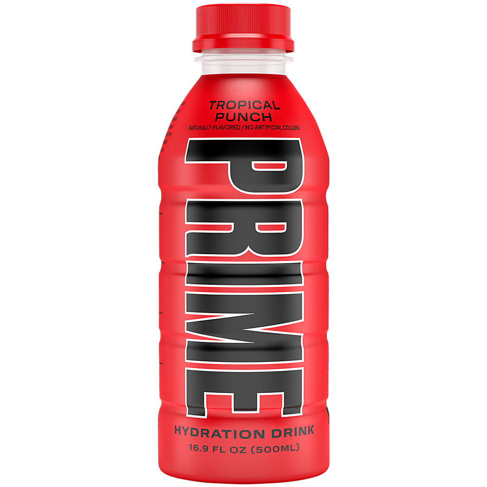 Prime Hydration with BCAA Blend for Muscle Recovery Tropical Punch (12 Drinks, 16 fl oz. Each) - image 2 of 4
