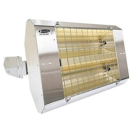 Infrared Quartz Electric Heater, 1 Phase, Stainless Steel, 480V AC