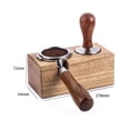 thumbnail image 3 of 58mm Café Tamper Holder Espresso Portafilter Station Tamper Stand Base de madera, 3 of 11