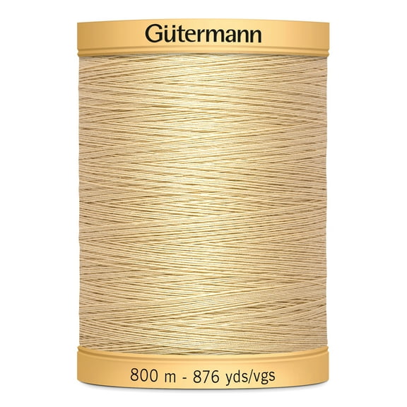 Gutermann 876 Yd Natural Cotton Burlap Thread-Beige