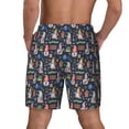 thumbnail image 4 of Goofa Garden Gnomes Printed Men's Swim Trunks Board Shorts Quick Dry Mens Swimming Trunks with Compression Liner,Breathable Fit Hawaii Beach Shorts-X-Large, 4 of 9