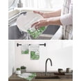 thumbnail image 5 of St. Patrick's Kitchen Dish Towels for Drying Dishes Set of 4, Lucky Shamrock Green Eucalyptus Floral Farm Wooden Waffle Weave Microfiber Hand Tea Bathroom Towels Quick Dry & Absorbent Towel 15.7x23.6, 5 of 7