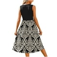 thumbnail image 6 of Awdenio Women's Summer Tank Midi Dress with Pockets Sleeveless A-Line Dress Casual Floral T-Shirt Dress Flowy Beach Sundress, 6 of 6