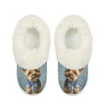 thumbnail image 2 of FUIALDOLG Cute Yorkshire Terrier Print House Slippers for Women Indoor Thick Sole Platform Slippers Comfortable Fuzzy Slip on Home Shoes, Size 7-8, 2 of 7
