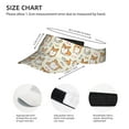 thumbnail image 2 of Disketp Cartoon Corgi Sun Visors for Women Men Unisex Tennis Golf Visor Hat Adjustable Summer Hats Sport Outdoor Visor Hat UV Protection Cap, 2 of 6