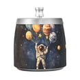 thumbnail image 7 of Yayeee Ashtray with Lid for Cigarette Smokeless Stainless Steel Home Ash Holder, Watercolor Astronaut, 7 of 7
