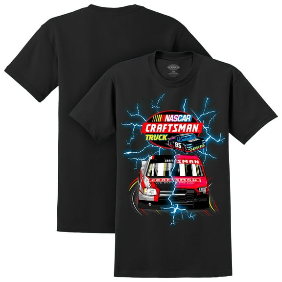 Men's Black NASCAR Craftsmen Truck Series Lightning Tri-Blend T-Shirt