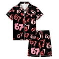 thumbnail image 3 of oqasdz Girls Pajamas Long Sleeve Cute Print Loungwear Home Outfit for Kids and Toddler Casual Sleepwear Comfort Soft Pajama Set, 3 of 4