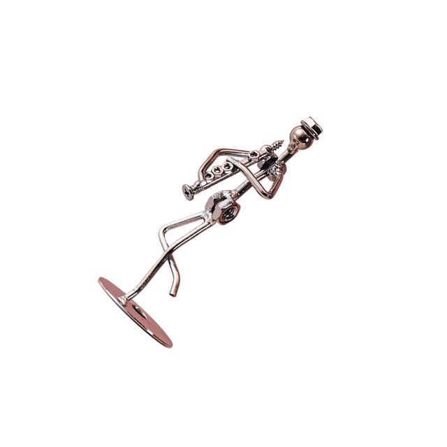 VONKY Musical Man Statue Musician Player Sculpture Bookshelf Room Table for Trumpet Living Reed pipe 5x13cm
