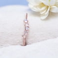 thumbnail image 4 of Natural Moonstone Band 925 Sterling Silver Wedding Band Curved Stacking Jewelry for Women Birthday Ring Gift for Sister, 4 of 4