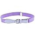 thumbnail image 3 of Kids Elastic Adjustable Belt with Leather Closure - Lavender, 3 of 4