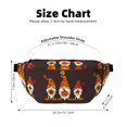 thumbnail image 3 of Naloa Fall Gnomes Print Running Belts for Men Women,Running Fanny Pack with 2-Zipper Pockets,Waterproof Waist Pack for Travel Hiking Running Outdoor Sports, 3 of 8