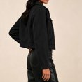 thumbnail image 6 of Womens Jackets Suede Zip Up Collared Long Sleeve with Pockets for Stylish Daily Look, 6 of 9