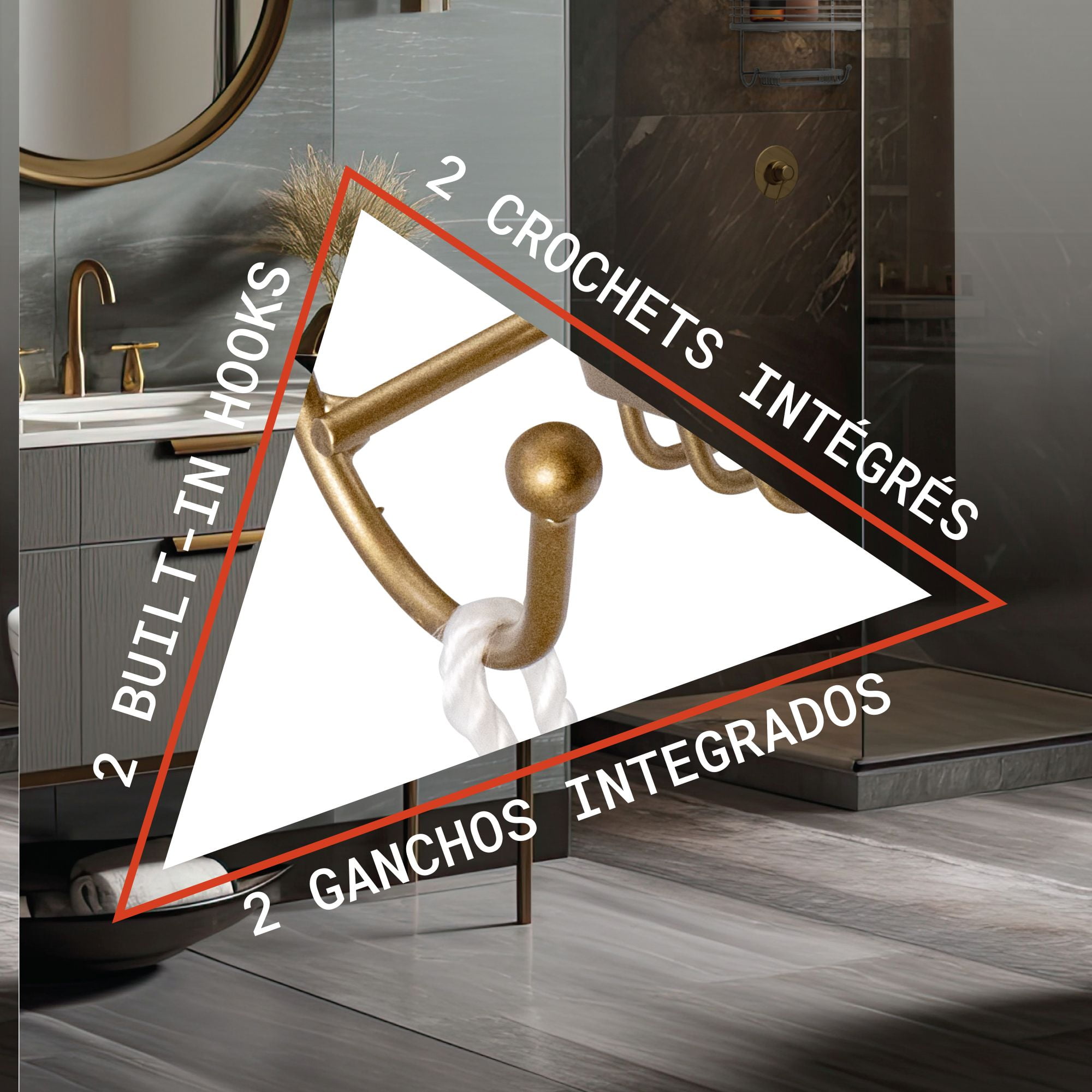 Acento 3-Tier Hanging Shower Caddy with Suction Cups, Rust-Resistant Bathroom Organizer, Matte White