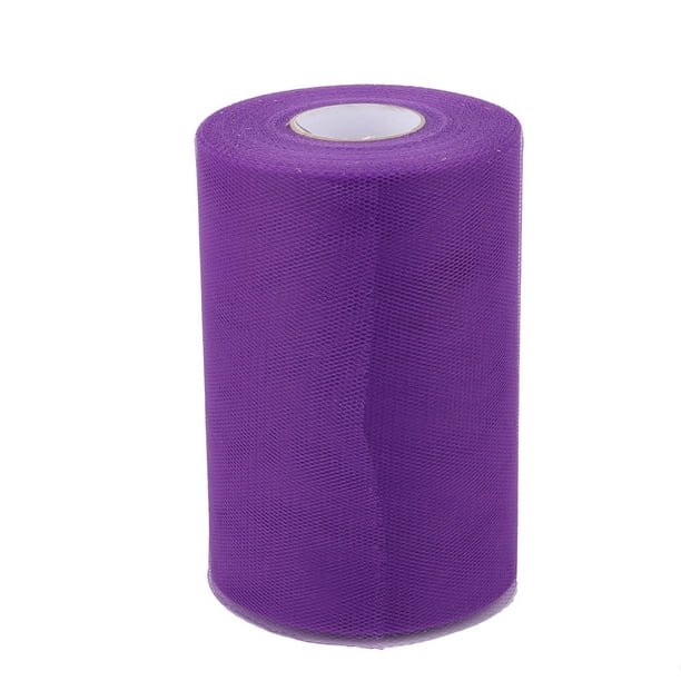 Robe de Famille Tutu Cadeau Décor Artisanat Rouleau de Tulle Violet 6 Pouces x 100 Yards