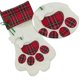 thumbnail image 3 of Pink Colgador de medias navideñas para gatos, bolsa de medias con pata de gato grande de arpillera personalizada, accesorios de regalo para mascotas para fiestas navideñas, 3 of 4