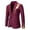 Wine, variant on Mens Casual Blazer Suit Jackets Slim Fit One Button Sport Coats Lightweight Business Sports Jackets Wine XXL