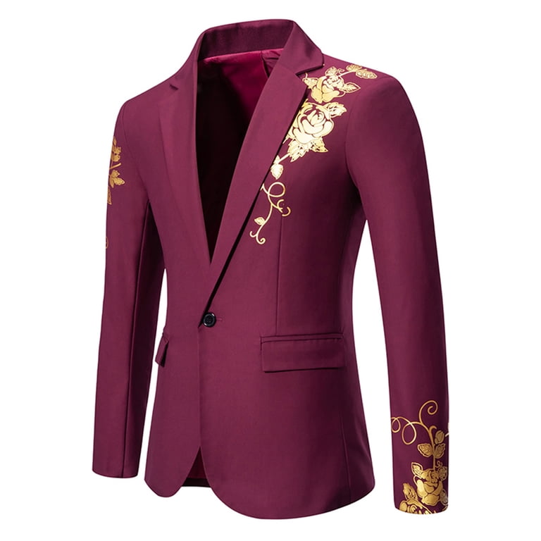 black and blue dress or white and gold original Men's Gold Blazer with Black Lapel – Elegant Gold Formal Blazer Jacket for  Wedding, Prom, Tuxedo in champagne Color