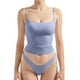 thumbnail image 1 of Camiseta sin mangas sexy de cuello cuadrado y tirantes ajustables para mujer - XS-XL, 1 of 7